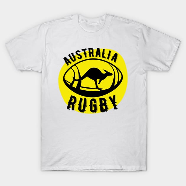 Australia Rugby - Straya Wallaby Rugby Gift for Rugby lovers who adore Australia. T-Shirt by yassinebd